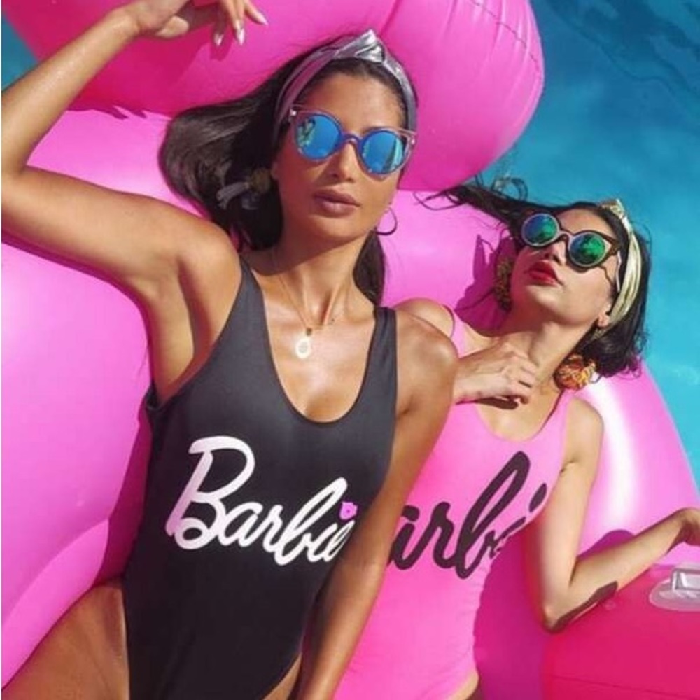 Barbiecore Vintage Barbie Swimsuit, Bodysuit, Like New, size S